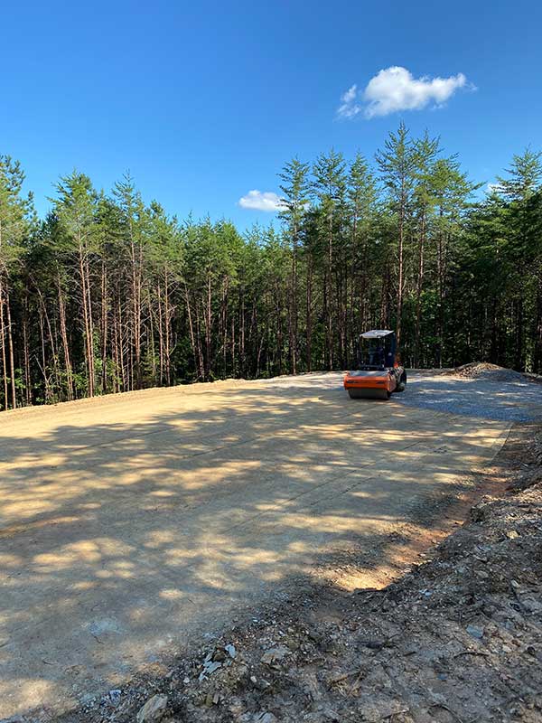 excavating driveway